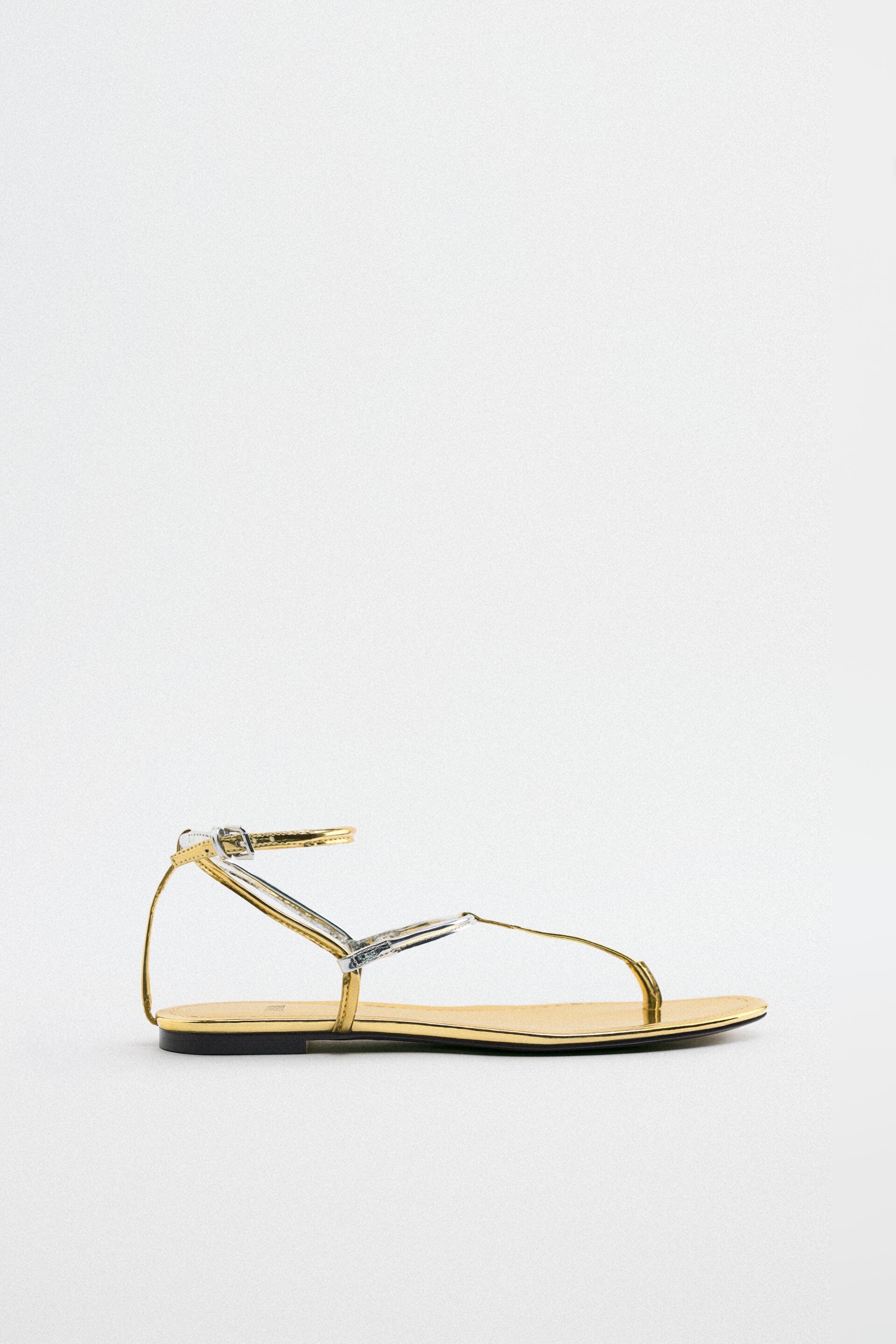 

Сандалии женские ZARA 177656 золотистые 40 RU (доставка из-за рубежа), 177656