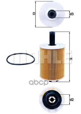 

OX188D_фильтр масляный!\ VW Golf 4, Audi A2/A3/TT 2.3-3.2/1.2TDi-2.0TDi 97>