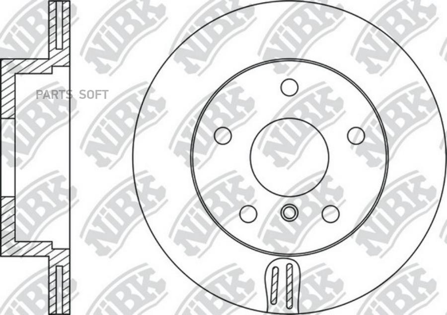 

NIBK RN1306 Диск торм.задн. 1шт