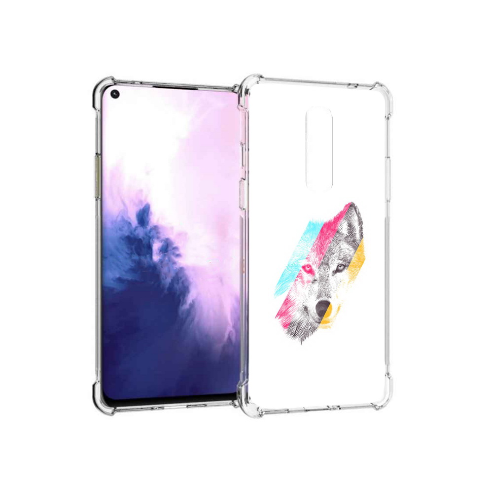 

Чехол MyPads Tocco для OnePlus 8 волк градиент (PT147214.134.268), Прозрачный, Tocco