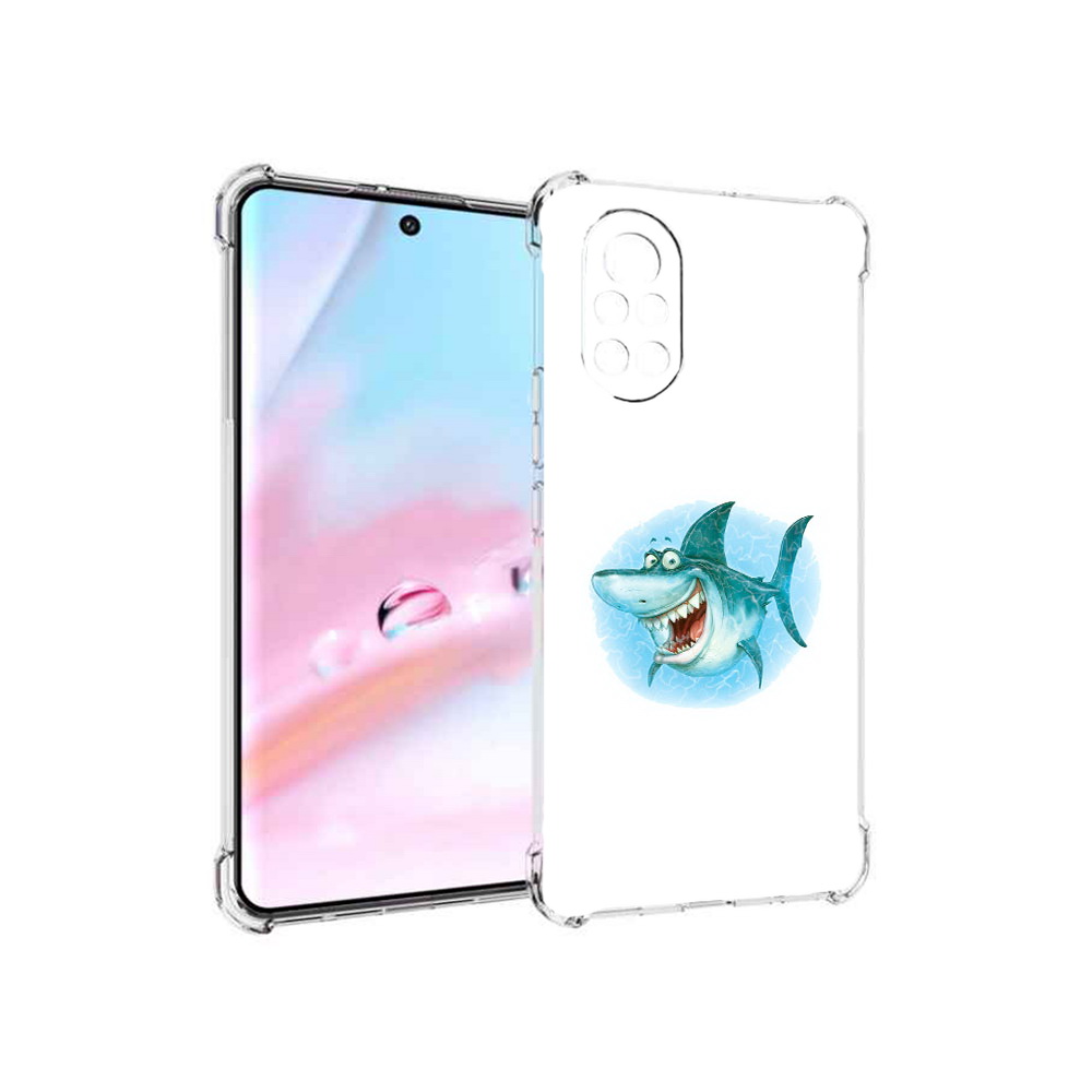 Чехол MyPads веселая акула для Huawei Nova 8 (ANG-LX1)