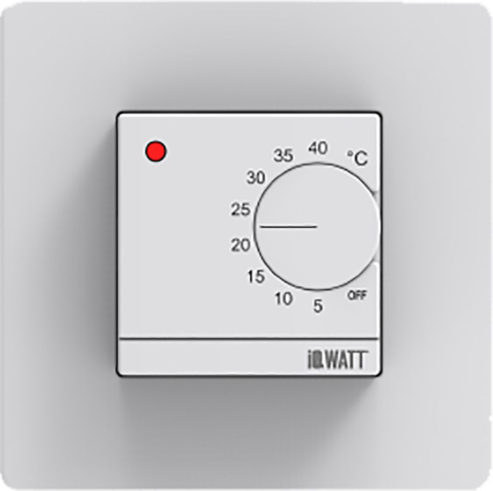 

Электронный терморегулятор IQWATT IQ Thermostat D (M) белый, IQ Thermostat D(M) white