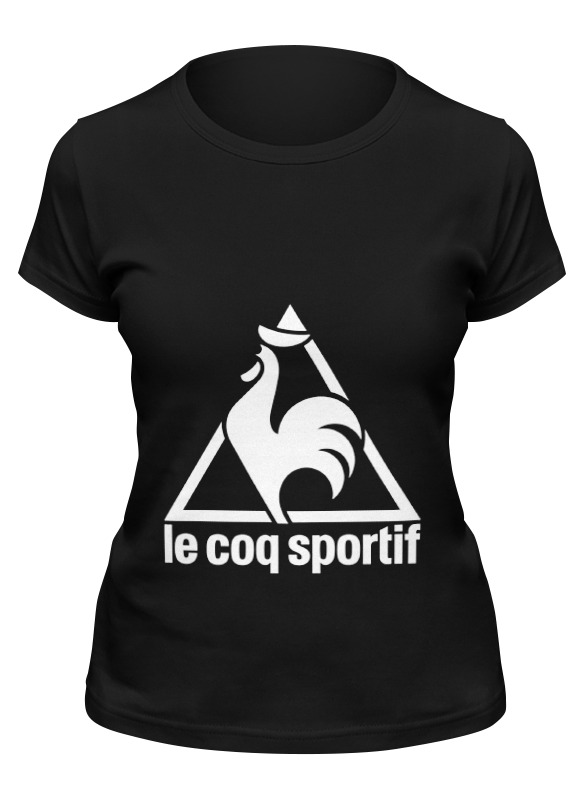 

Футболка женская Printio Le coq sportif черная M, Черный, Le coq sportif