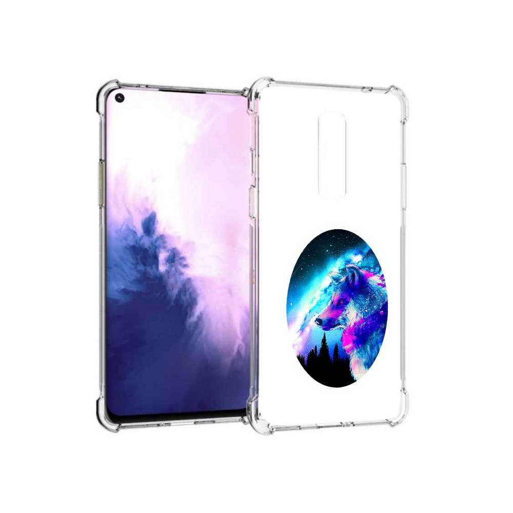

Чехол MyPads Tocco для OnePlus 8 голубой волк (PT147214.134.293), Прозрачный, Tocco