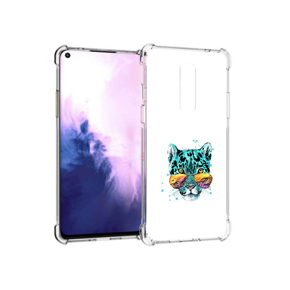 

Чехол MyPads Tocco для OnePlus 8 голубой лео (PT147214.134.294), Прозрачный, Tocco
