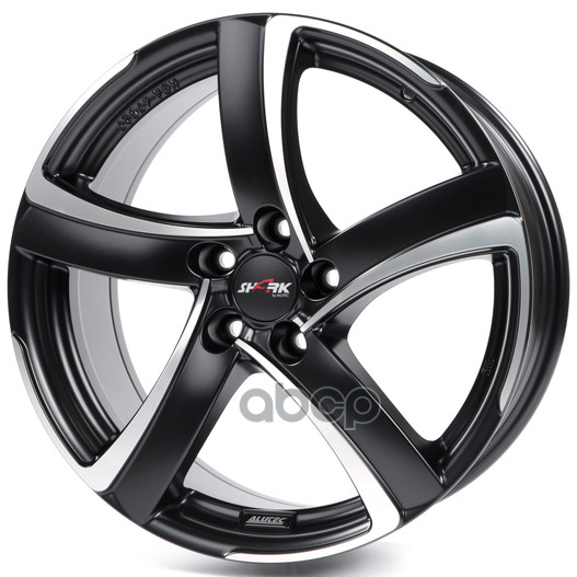 Колесный диск ALUTEC, Shark 7.5x17/5x100ET35 63.3 RacingBlackFrontPolished