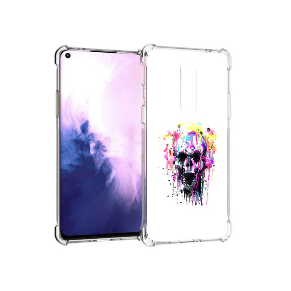 

Чехол MyPads Tocco для OnePlus 8 граффити череп (PT147214.134.298), Прозрачный, Tocco