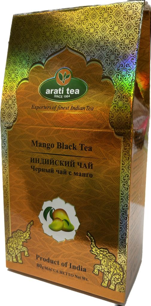 Чай черный Arati tea Mango Black Tea Ассам манго, 80 г