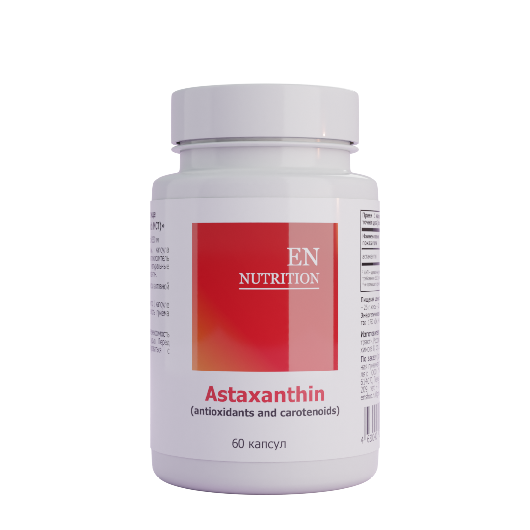 

Пищевая добавка EN Astaxanthin MCT oil капсулы 60 шт., Astaxanthin