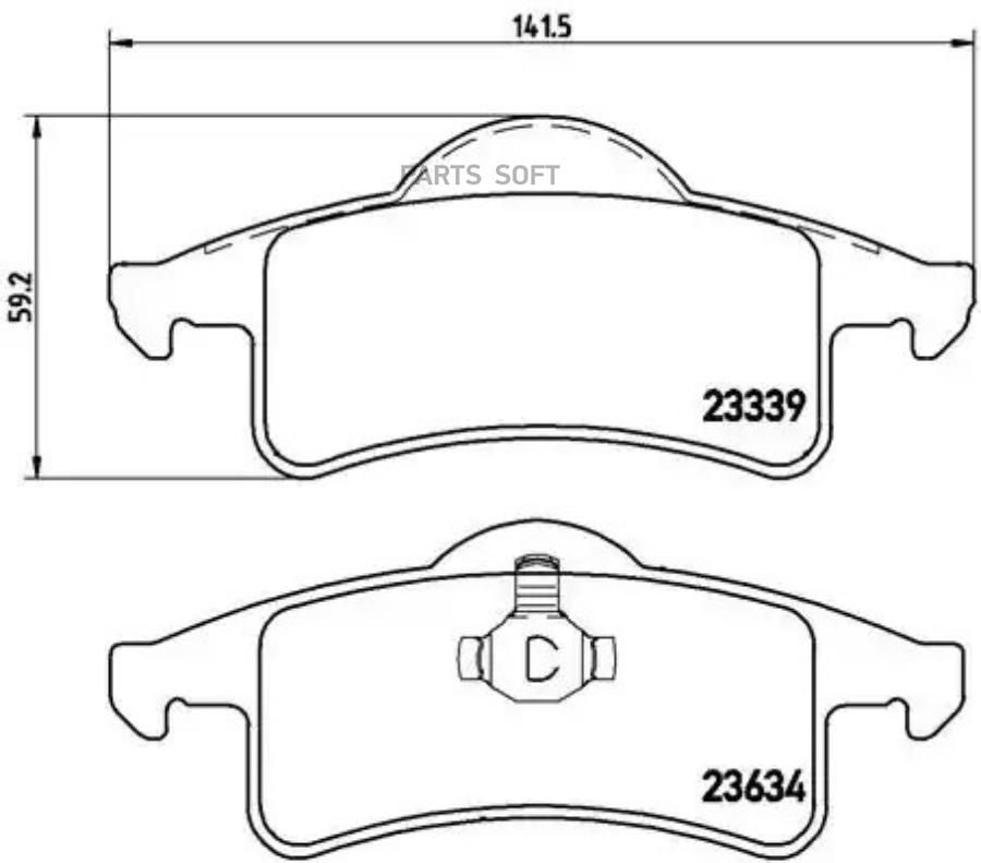 

Колодки дисковые з. Jeep Grand Cherokee 4.04.72.7CDi 99-02 P37006 758 00FDB1524 05011970AA