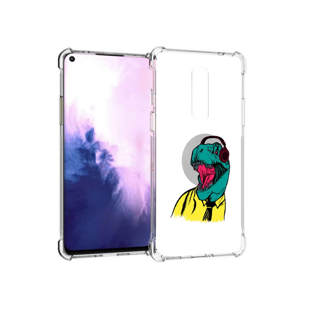 

Чехол MyPads Tocco для OnePlus 8 дино (PT147214.134.326), Прозрачный, Tocco