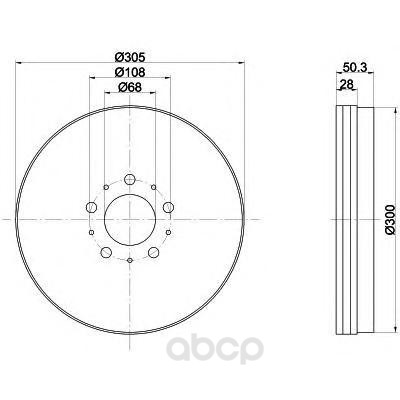 

Тормозной диск HELLA PAGID 8DD355107071