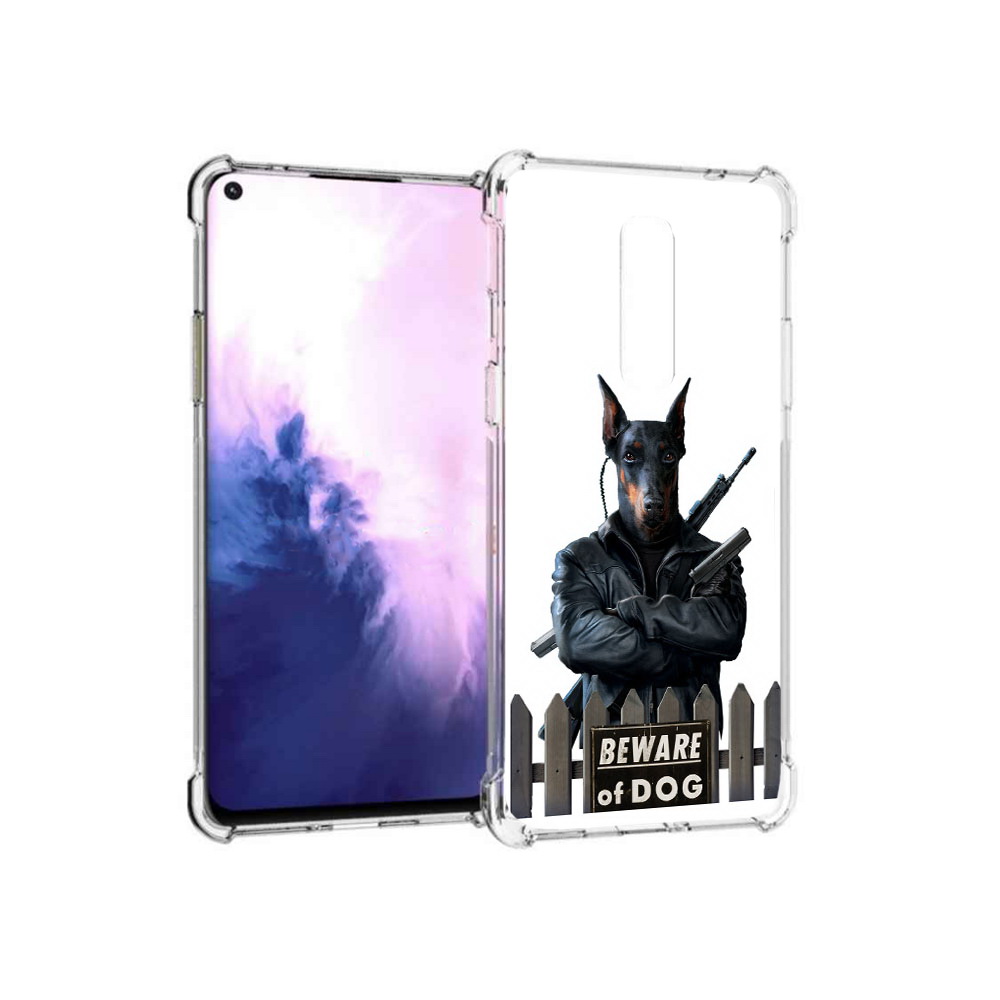 

Чехол MyPads Tocco для OnePlus 8 доберман (PT147214.134.332), Прозрачный, Tocco