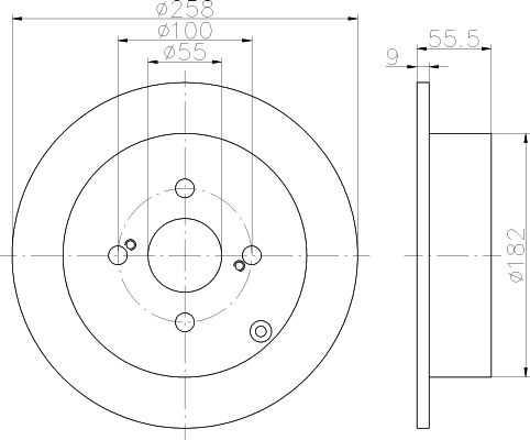 

Тормозной диск HELLA PAGID 8DD355110471