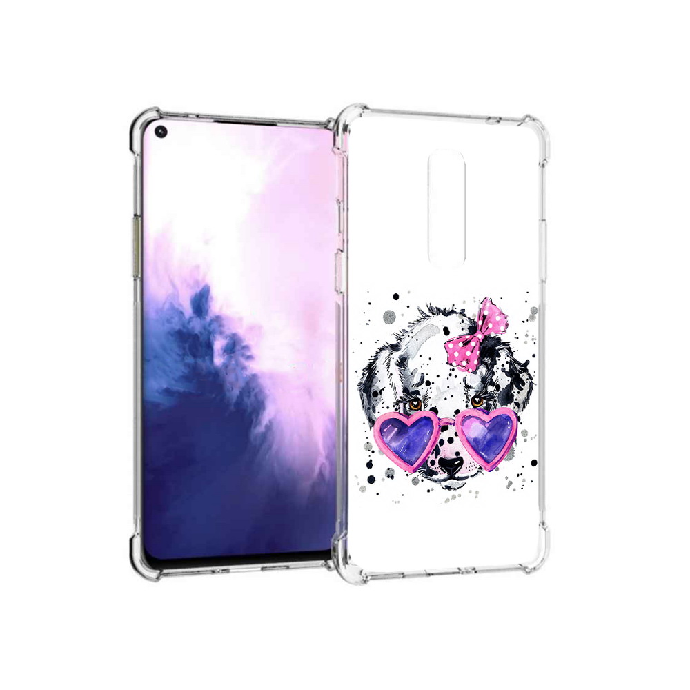 

Чехол MyPads Tocco для OnePlus 8 долматинец в очках (PT147214.134.337), Прозрачный, Tocco