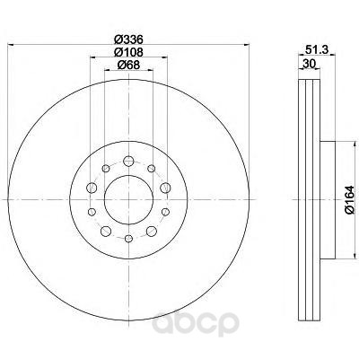 

Тормозной диск HELLA PAGID 8DD355110591