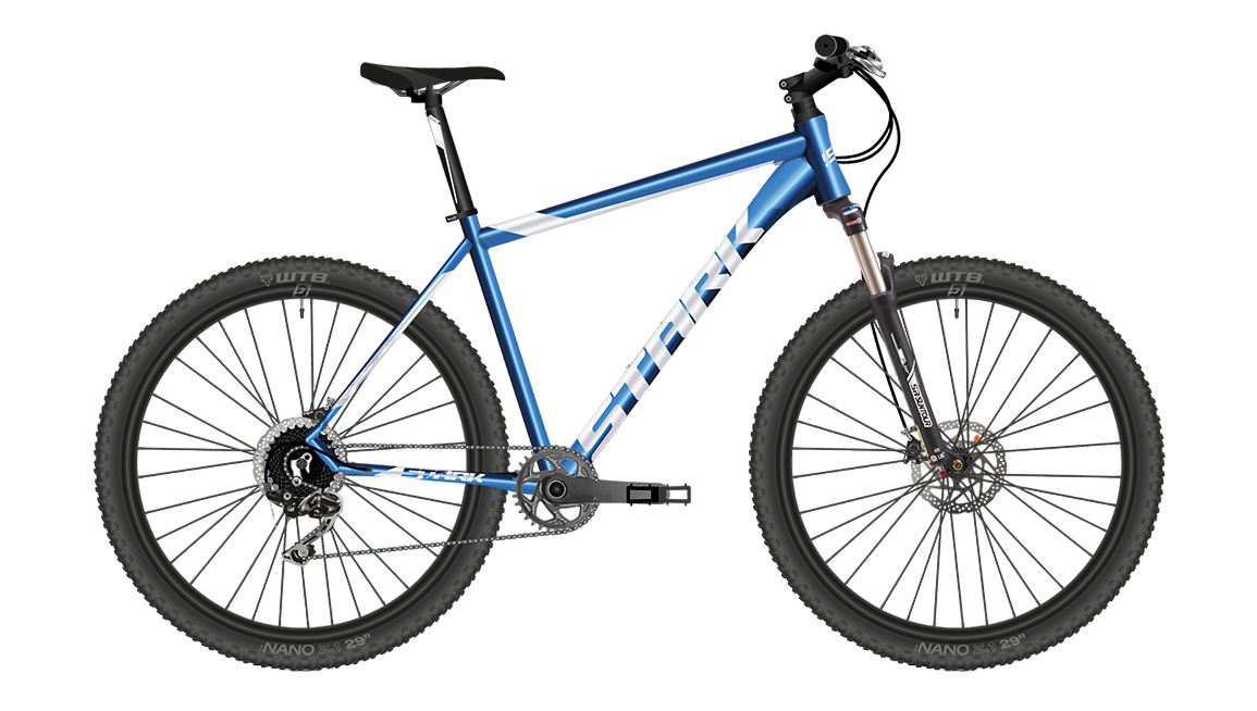 Велосипед Stark 23 Armer 29.6 HD голубой-серый металлик, 20