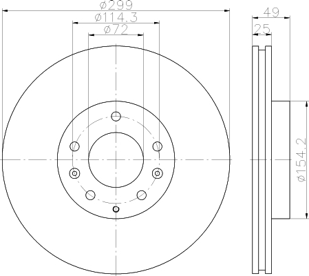 

Тормозной диск HELLA PAGID 8DD355115771