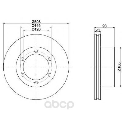 

Тормозной диск HELLA PAGID 8DD355118061