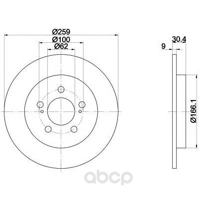 

Тормозной диск HELLA PAGID 8DD355118981