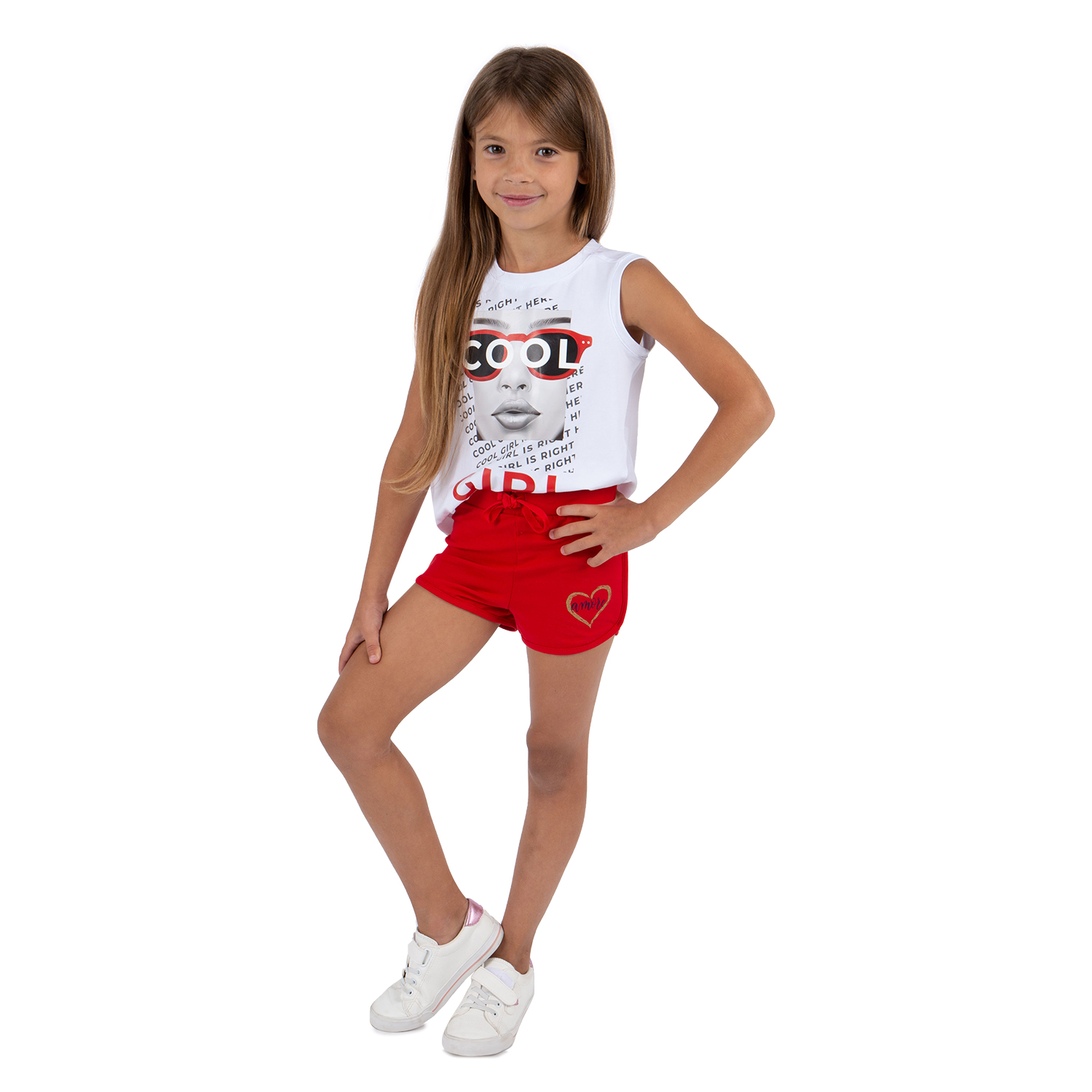 

Шорты Leader Kids Аморе красный р.140, GL001080955