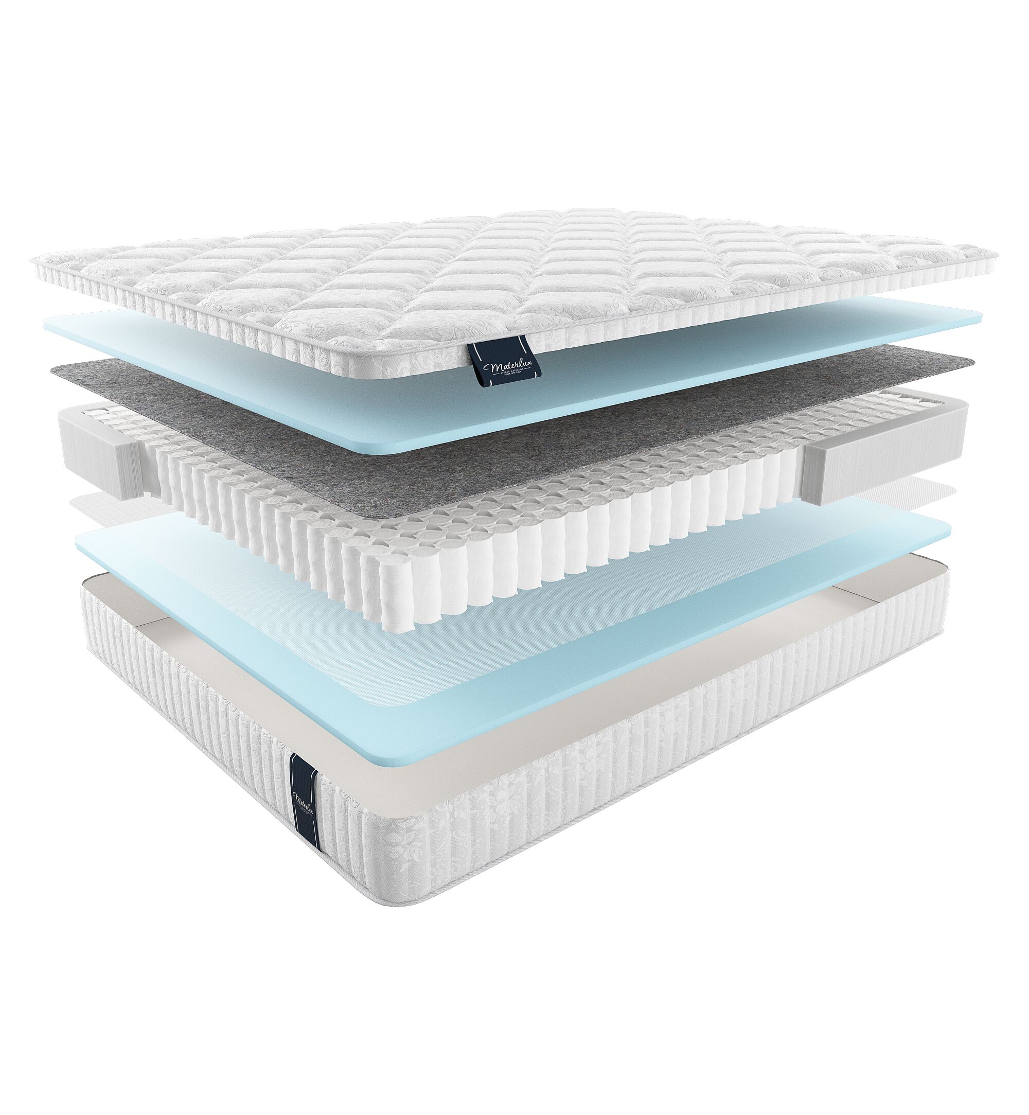 

Матрас Materlux Standart Aneto 100х200, Бежевый;белый;серый;серебристый, Aneto