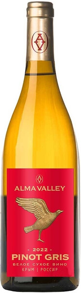 

Вино "Alma Valley" Pinot Gris, 2022, 0,75 л