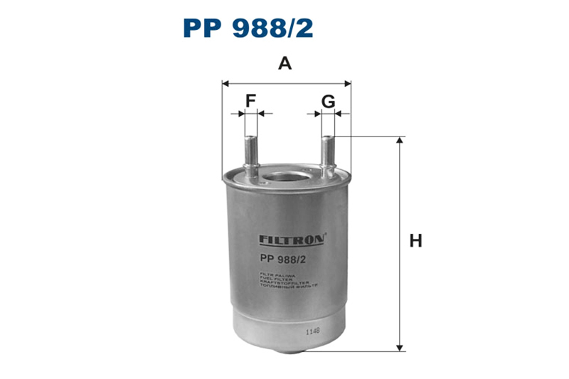 

Фильтр топливный FILTRON PP988/2