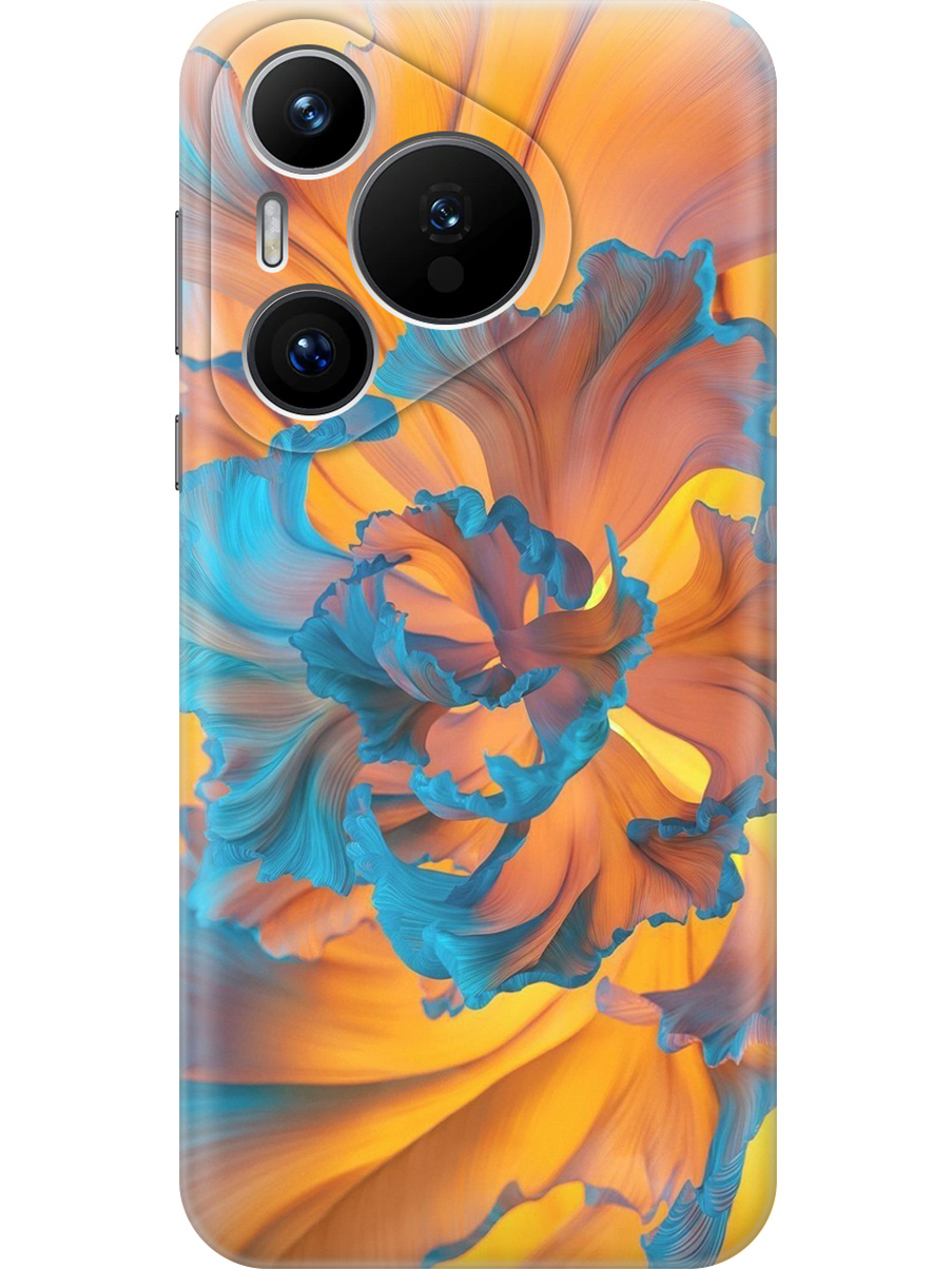

Силиконовый чехол на Huawei Pura 70 с принтом "Желто-голубой цветок", Прозрачный;голубой;желтый, 782624622