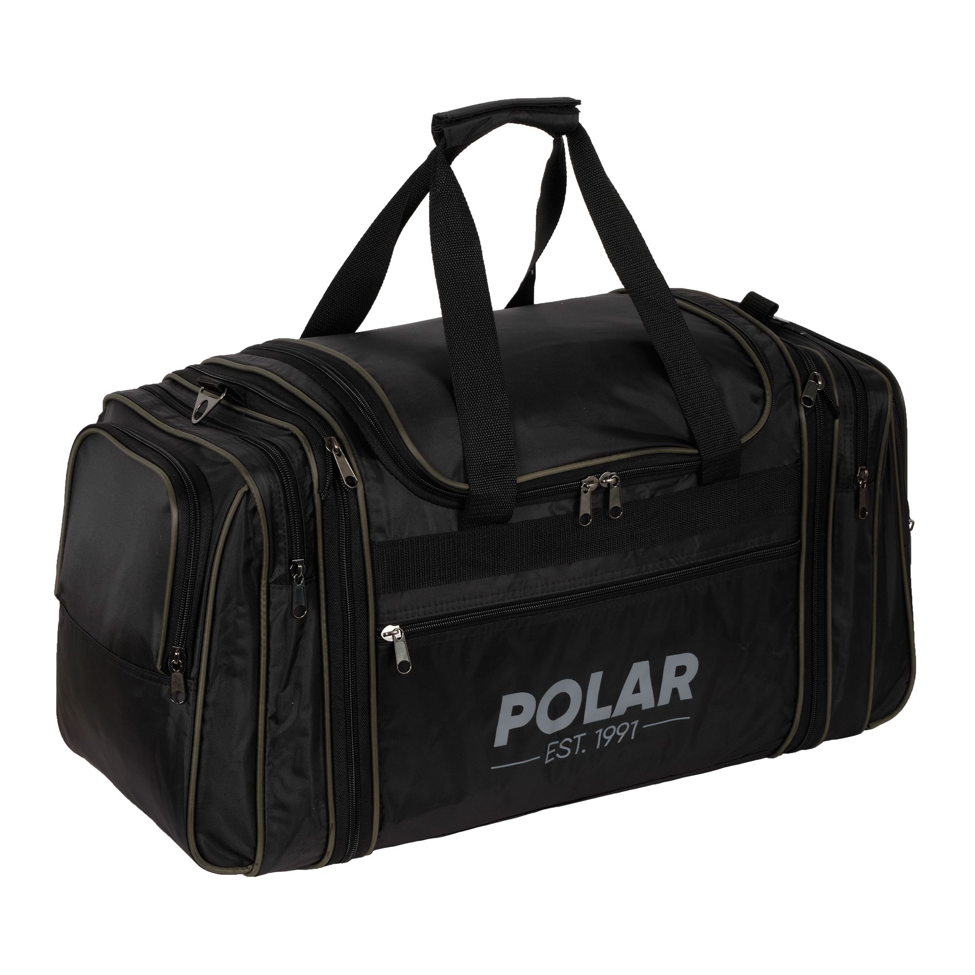 

Дорожная сумка мужская Polar 6073с черная, 39х33х27 см, Черный, 6073с