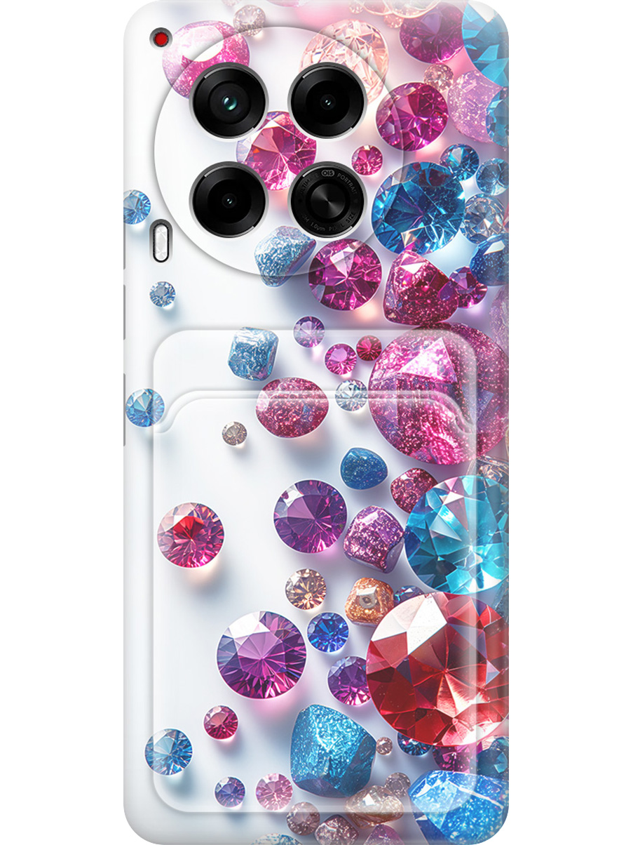 

Силиконовый чехол на Tecno Camon 30 4g / 30 5g с принтом 813356, Прозрачный;белый;розовый;синий, 782632431