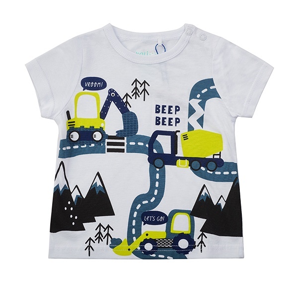

Футболка детская Kari Baby SS24B01000507, белый, 74, SS24B01000507