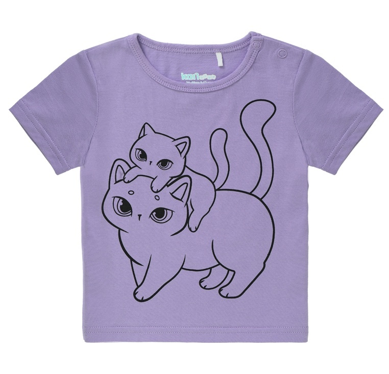 

Футболка детская Kari Baby SS24B02500501, фиолетовый, 74, SS24B02500501