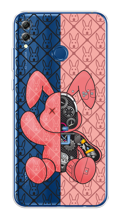 

Чехол на Honor 8X "Киборг-заяц розовый", Розовый;прозрачный;черный, 66750-1