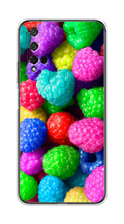

Чехол на Honor 20, Huawei Nova 5T "Леденцовая малина", Фиолетовый;розовый;зеленый, 69550-1