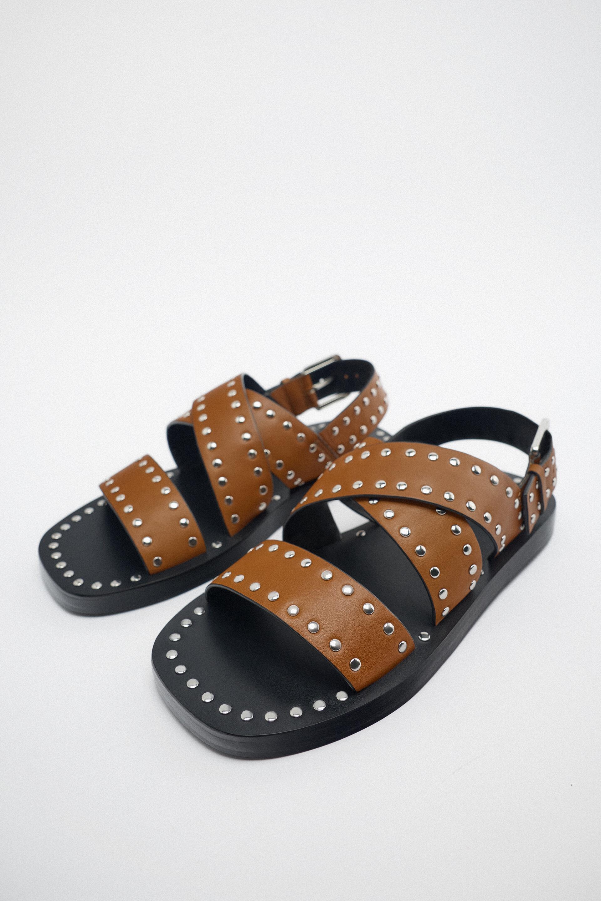 

Сандалии женские ZARA 11640010 коричневые 36 RU (доставка из-за рубежа), 11640010