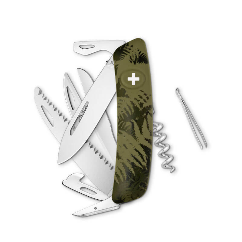 

Швейцарский нож SWIZA D09 Camouflage, 95 мм, 13 функций, камо зеленый (KNI.0130.2050)