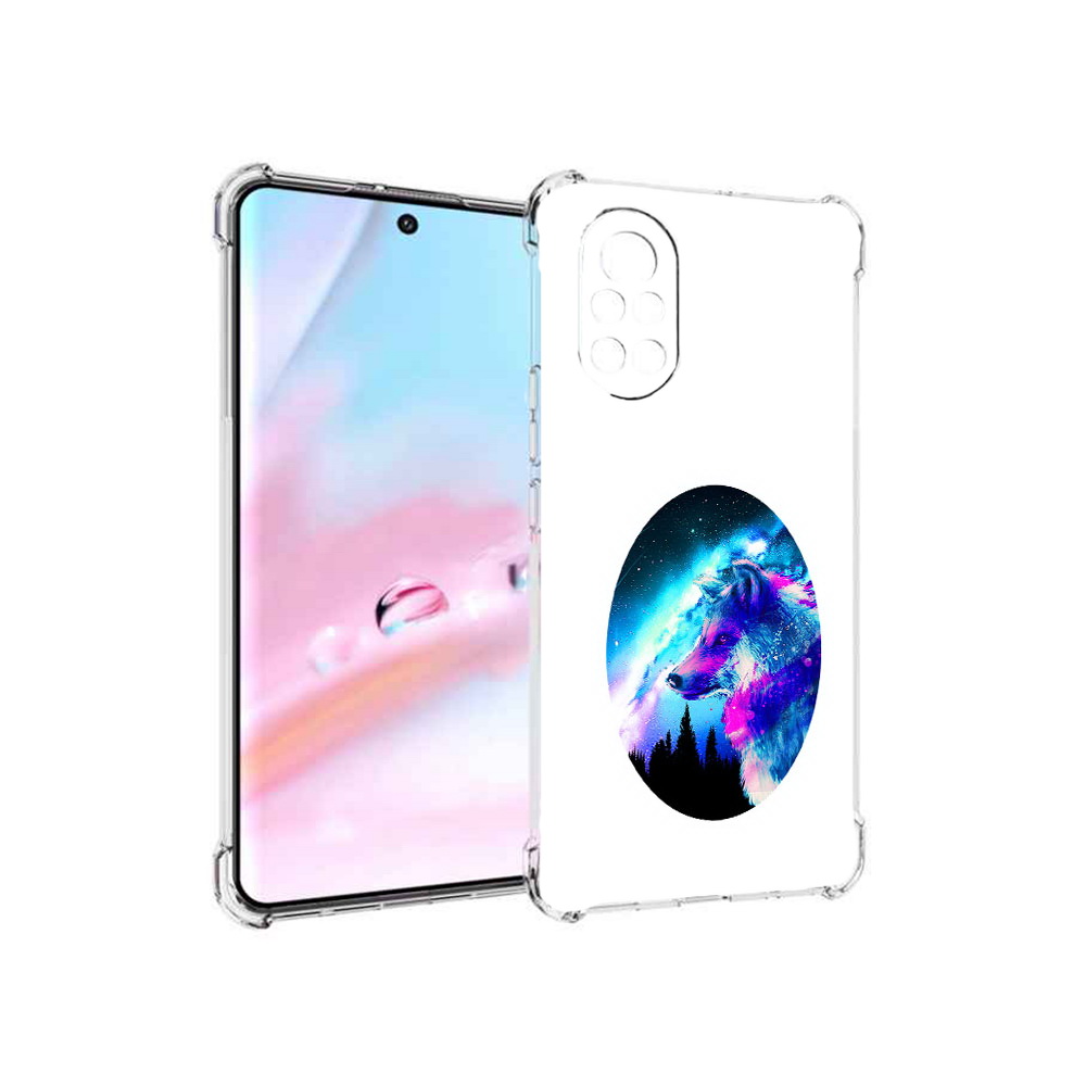 

Чехол MyPads голубой волк для Huawei Nova 8 (ANG-LX1), Прозрачный, Tocco