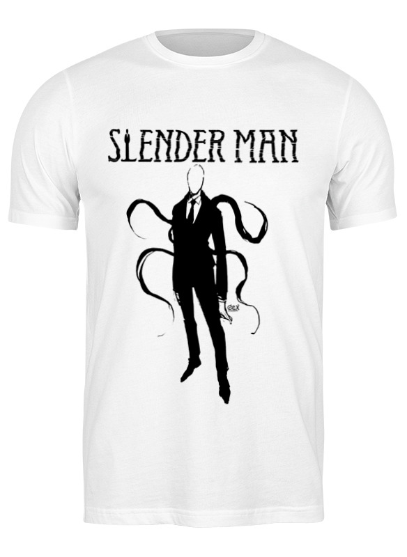 

Футболка мужская Printio Slender man белая M, Белый, Slender man