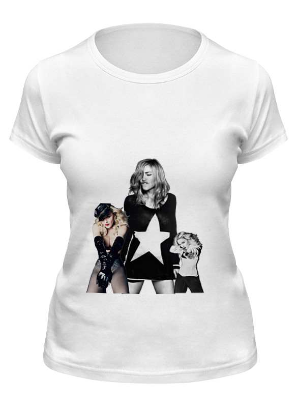 

Футболка женская Printio Madonna белая M, Белый, Madonna