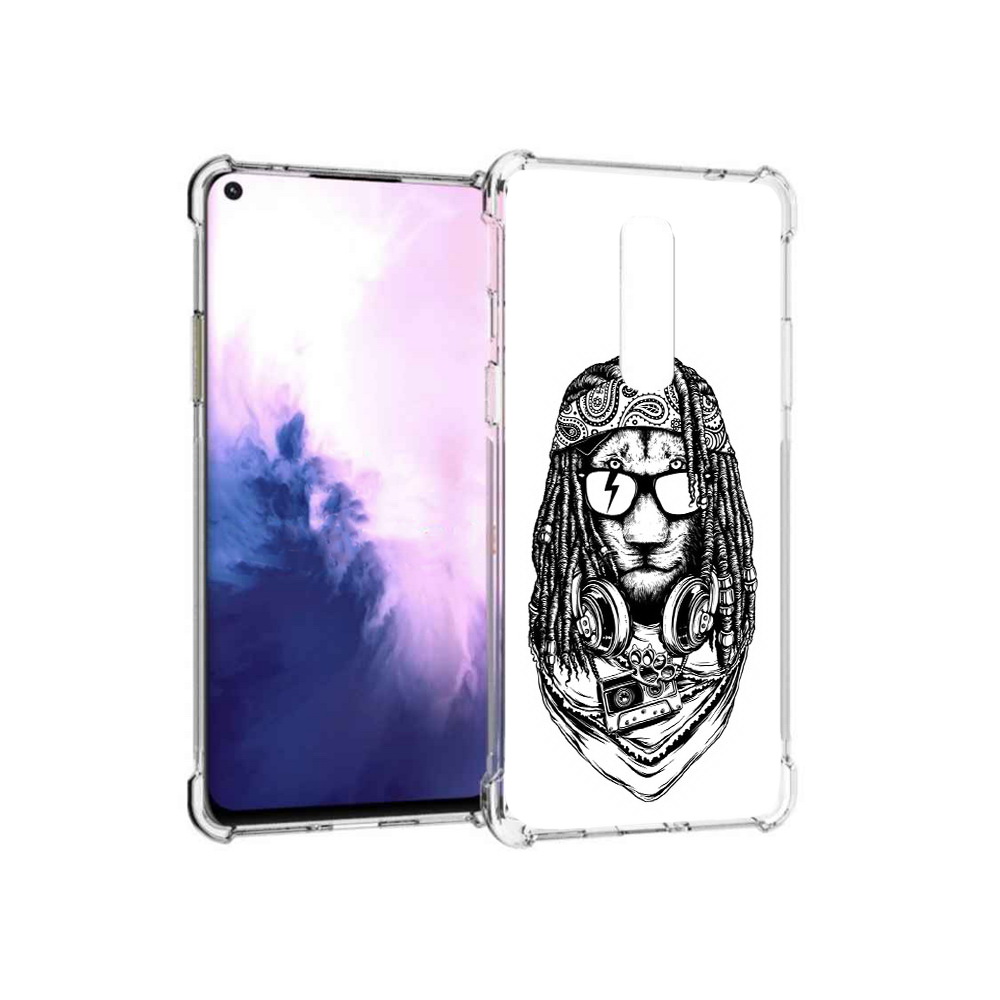 

Чехол MyPads Tocco для OnePlus 8 дреды льва (PT147214.134.338), Прозрачный, Tocco