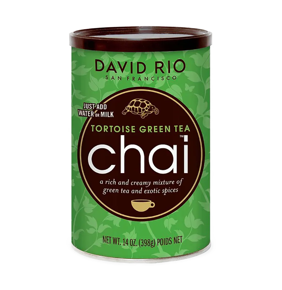 Пряный чай латте David Rio Chai Tortoise Green зеленый, 398 г