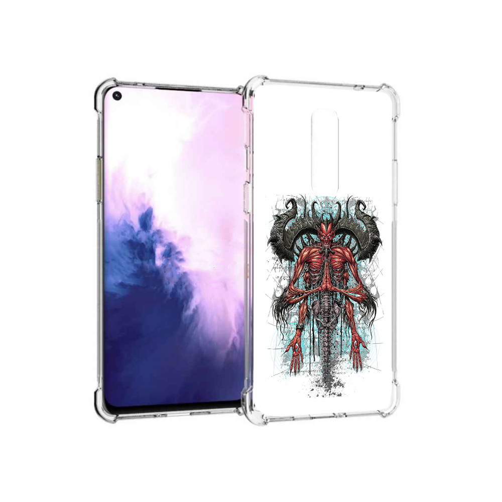 

Чехол MyPads Tocco для OnePlus 8 дьявол (PT147214.134.340), Прозрачный, Tocco
