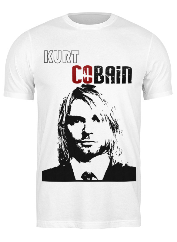 Футболка мужская Printio Курт кобейн (kurt cobain) белая M