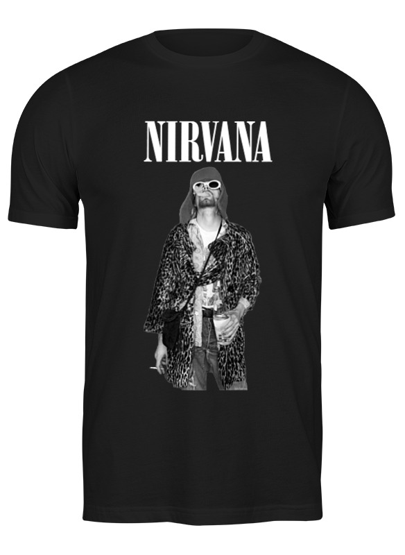 

Футболка мужская Printio Nirvana черная M, Черный, Nirvana