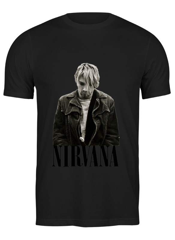

Футболка мужская Printio Nirvana kurt cobain черная M, Черный, Nirvana kurt cobain