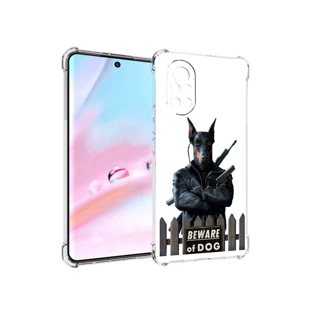 

Чехол MyPads доберман для Huawei Nova 8 (ANG-LX1), Прозрачный, Tocco