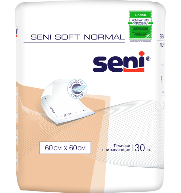 Пеленки Seni Soft Normal 60x60 см, 30 шт.