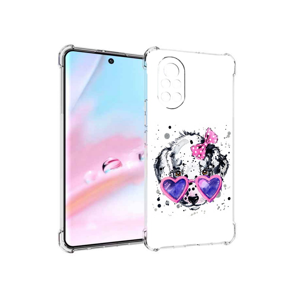 

Чехол MyPads долматинец в очках для Huawei Nova 8 (ANG-LX1), Прозрачный, Tocco