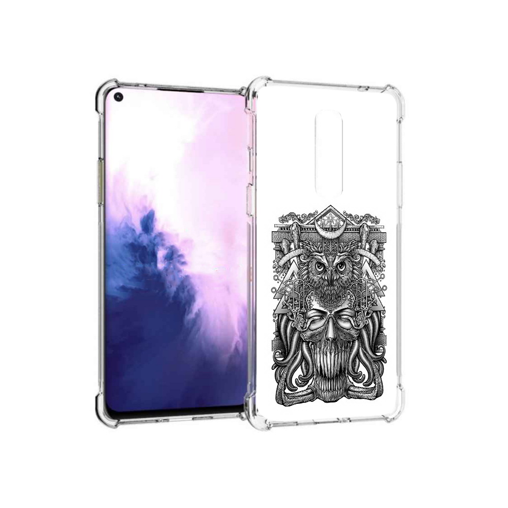 

Чехол MyPads Tocco для OnePlus 8 зубастая сова (PT147214.134.369), Прозрачный, Tocco